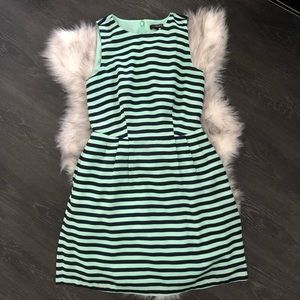 The Limited Mint & Navy Striped Dress